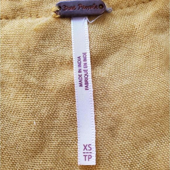 Free People Love to Love You Embroidered Button-Up Midi Dress size XS - Picture 12 of 13